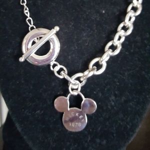 Mickey Mouse silver necklace